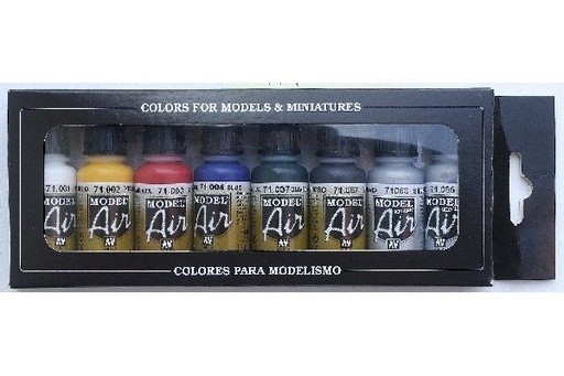 [441768] Vallejo Airbrush Color set 8 pcs