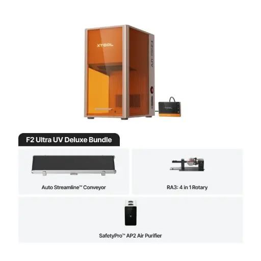 [P0101000396+P3010010+P5010454+P5010391] xTool F2 Ultra UV Deluxe Bundle | grabador láser