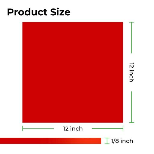 [P5020116] Hojas acrílicas rojas de 3 mm xTool (paquete de 3)