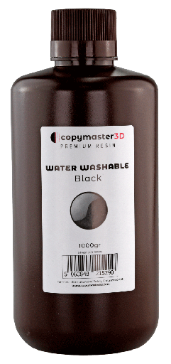 [CM-WW-B405-1000-BK] Copymaster3D Water Washable UV Resin - 1 kg - Black