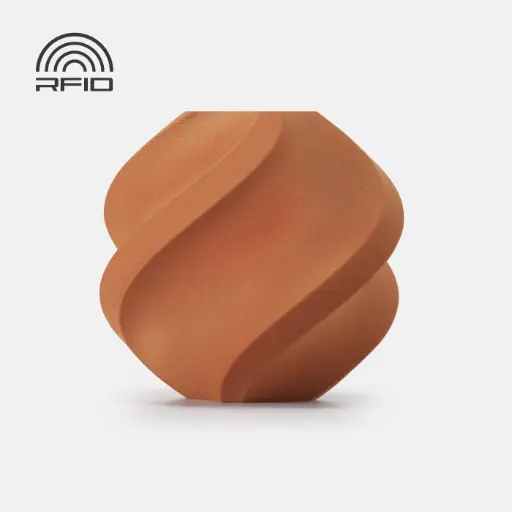 [A16-N0-1.75-1000-SPL] Bambu Lab PLA Wood - Filamento para impresión 3D - 1,75mm (1Kg) – Arcilla marrón