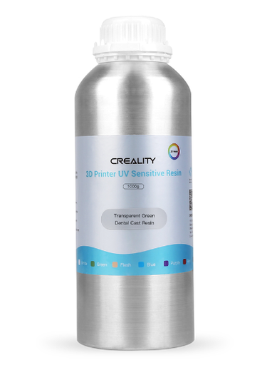 [3302090001] Creality LCD Dental Cast Resin - Transparent Green - 1kg