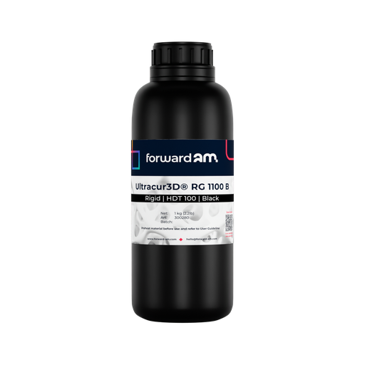 [300280] Forward AM Ultracur3D Rigid UV Resin RG 1100 - 1 kg - Black