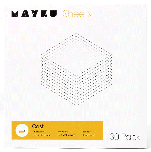 [MCA180100AA] Mayku FormBox Cast/Clear Sheets (30 Pack)
