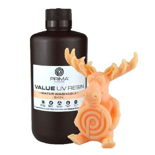 [PV-Resin-B405-1000-SK] PrimaCreator Value Water Washable UV Resin -1 kg - Skin
