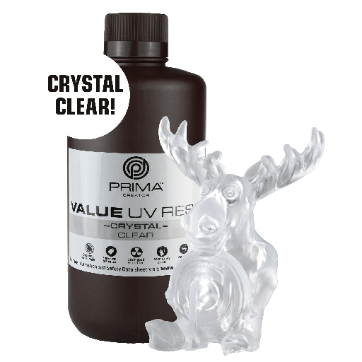 [PV-RC-B405-1000-CL] PrimaCreator Value Crystal UV Resin - 1 kg - Clear