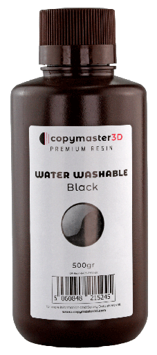 [CM-WW-B405-0500-BK] Copymaster3D Water Washable UV Resin - 500 g - Black
