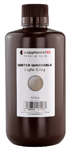 [CM-WW-B405-1000-LG] Copymaster3D Water Washable UV Resin - 1 kg - Light Grey