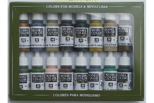 [70114] Vallejo Acrylic Model Color Set German WWII Camo (16)