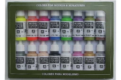 [441793-70112] Vallejo Acrylic Model Color Set Wargames Special Colors (16)
