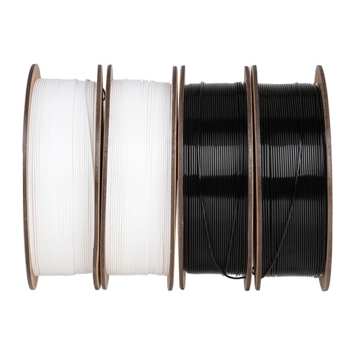 [3301030078] Creality Hyper PETG - 4 bobinas - 3D printing filament - 1.75mm (4 Kg) – White, negro