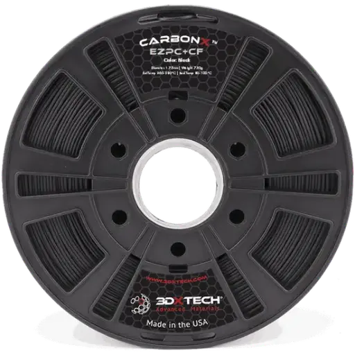 [PC006CF100750BK00] 3DXTech CarbonX™ ezPC+CF - 3D printing filament - 1.75mm (750g) – Black