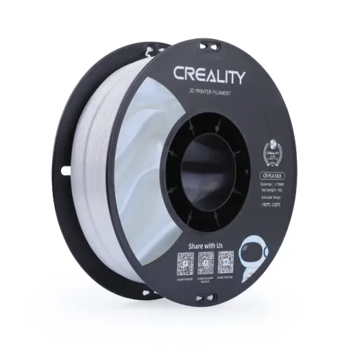 [3301120004] Creality CR-PLA Silk | Filamento para impresión 3D | 1,75 mm (1 kg) | Blanco