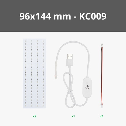 [B-KC009] Kit de placas con retroiluminación LED para litofanos de Bambu Lab (2 unidades)