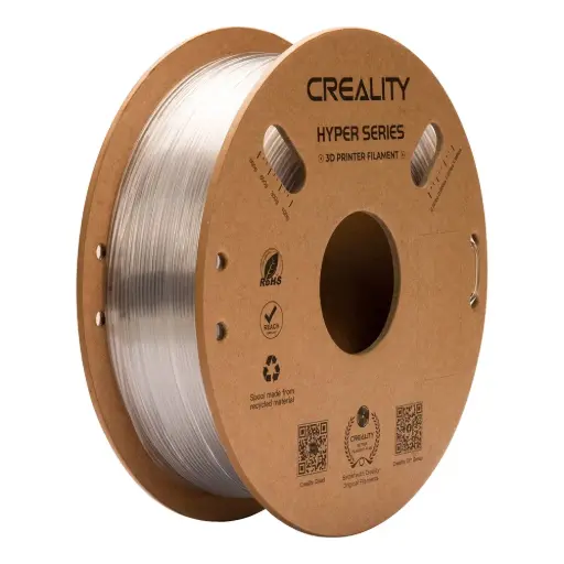 [3301030042] Creality Hyper PETG - Filamento para impresión 3D - 1,75mm (1Kg) – Transparente