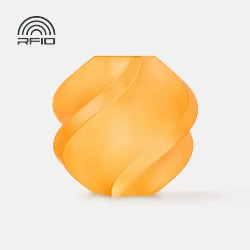[G01-A0-1.75-1000-SPLFREE] Bambu Lab PETG Translucent Refill - Filamento para impresión 3D - 1,75mm (1Kg) – Naranja translúcido