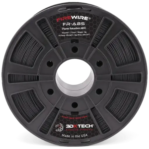 [ABS07FR200750BK00] 3DXTech Firewire® FR-ABS - 3D printing filament - 1.75mm (750g) - Black
