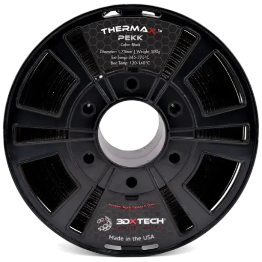 [PKK09UN100500BK01] 3DXTech ThermaX™ PEKK - Filamento para impresión 3D - 1,75mm (500g) – Negro