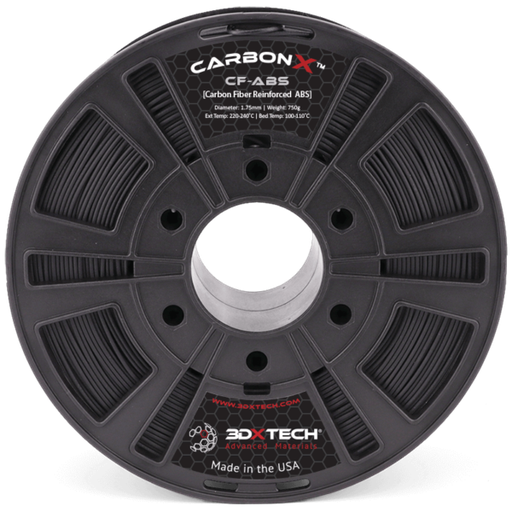 [ABS03CF200750BK00] 3DXTech CarbonX™ ABS+CF - Filamento para impresión 3D - 1,75mm (750g) - Negro