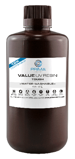 [PV-RTWW-B405-1000-BK] PrimaCreator Value Tough (ABS Like) Water Washable UV Resin - 1kg