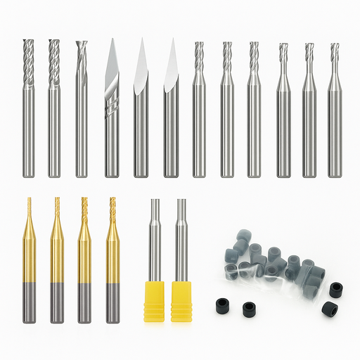 [C1-BIT-BITSET-Standard26] Makera - Commonly Used Milling Bit Bundle