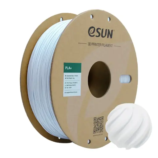 [PLA+P175CW1] eSun PLA+ - Filamento para impresión 3D - 1,75 mm (1Kg) - Blanco frío