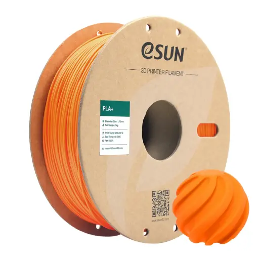 [PLA+P175O1] eSun PLA+ - Filamento para impresión 3D – 1,75mm (1Kg) – Naranja