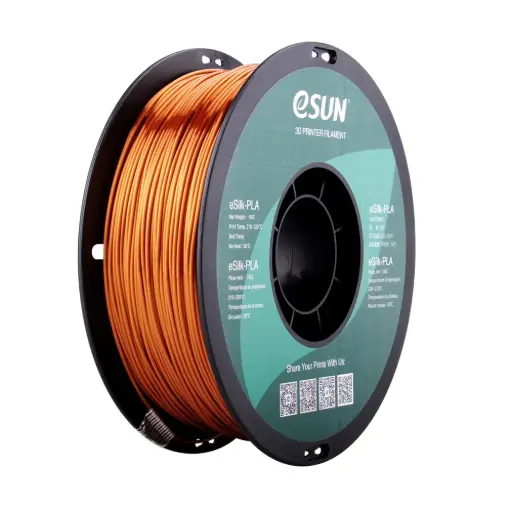 [ePLA-Silk-P175CO1] eSun PLA -Silk - 3D printing filament – 1.75mm (1Kg) – Cobre