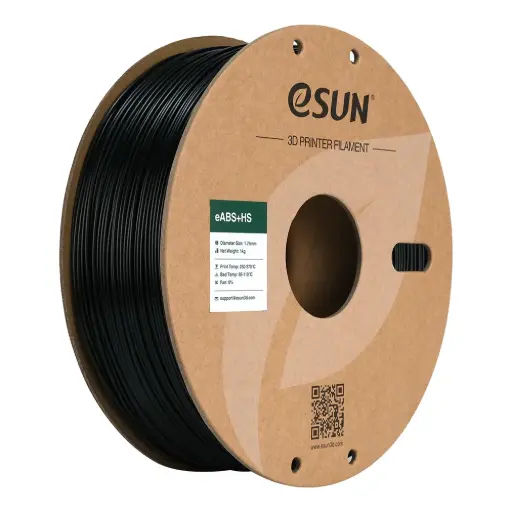 [eABS+HS-P175B1] eSun eABS + High Speed - Filamento para impresión 3D - 1,75 mm (1 Kg) - Negro