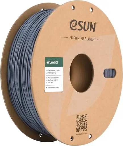 [ePLA+HS-P175H1] eSun ePLA + High Speed - 3D Printing Filament - 1.75 mm (1 kg) - Gray