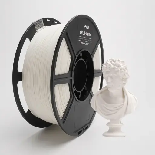 [ePLA-Matte-P175MW1] eSun ePLA-Matte - 3D printing filament - 1.75 mm (1Kg) - Milky White