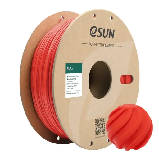 [PLA+P175R1] eSun PLA+ - 3D printing filament - 1.75 mm (1Kg) - Red