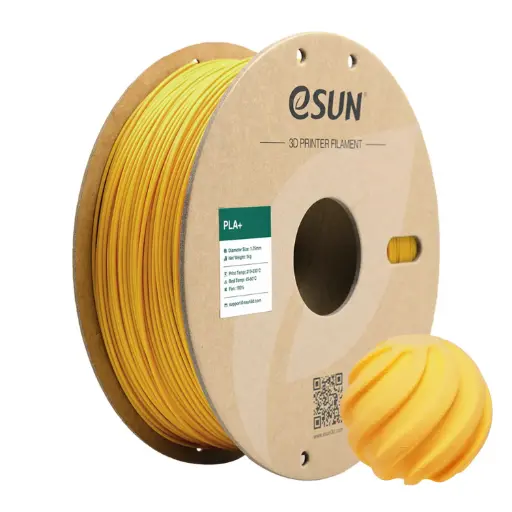 [PLA+P175Y1] eSun PLA+ - 3D Printing Filament - 1.75 mm (1 kg) - Yellow