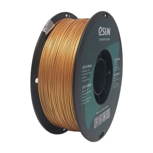 [ePLA-Metal-P175J1] eSun ePLA-Metal - Filamento para impresión 3D - 1,75 mm (1Kg) - Oro