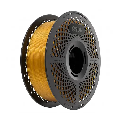 [PETG-Basic175T-QO1Y1] eSUN PETG-Basic - Filamento para impresión 3D – 1,75mm (1Kg) – Naranja claro translúcido