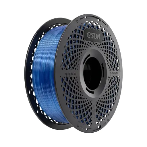 [PETG-Basic175T-QU1Y1] eSUN PETG-Basic - Filamento para impresión 3D – 1,75mm (1Kg) – Azul claro translúcido