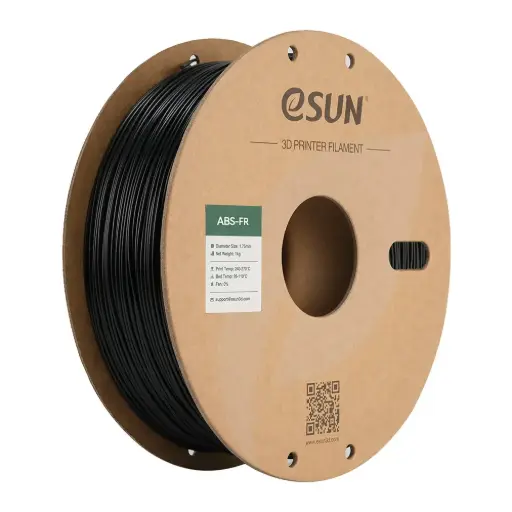 [ABS-FR175B1P1] eSUN ABS-FR - 3D Printing Filament – 1.75 mm (1 kg) – Black