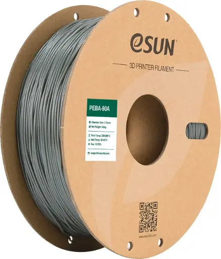 [PEBA-90A175H08Y1] eSun PEBA-90A - 3D printing filament – 1.75 mm (800 g) – Gray