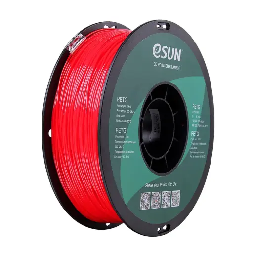 [PETG-P175SR1] eSun PETG  - 3D printing filament - 1.75 mm (1Kg) - Red