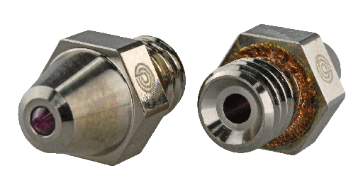 [PC-RN-PC04x1-PRO2] PrimaCreator Raise3D Pro2 Boquilla de cobre chapado Rubí 0,4 mm - 1 ud.