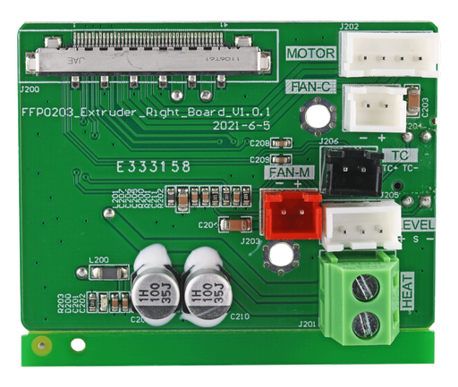 [30002137001] Flashforge Creator 3 Pro Left Extruder Board