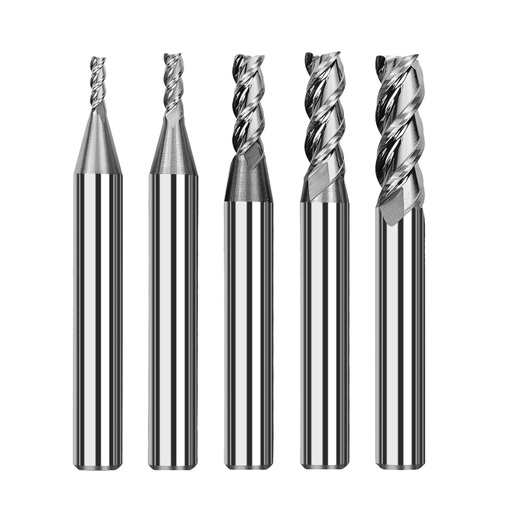 [110608421] TwoTrees HRC55 3 Flute Tungsten Carbide End Mills for CNC - 5pcs