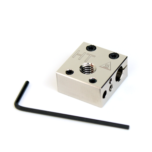 [M2802] Micro Swiss Plated Copper High Temperature MK8 Style Heater Block Upgrade for CR10 / Ender