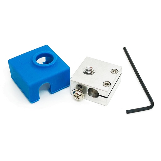 [M2587] Micro Swiss Heater Block Upgrade with Silicone Sock for CR10 / Ender 2 / Ender 3 / MK7, MK8, MK9